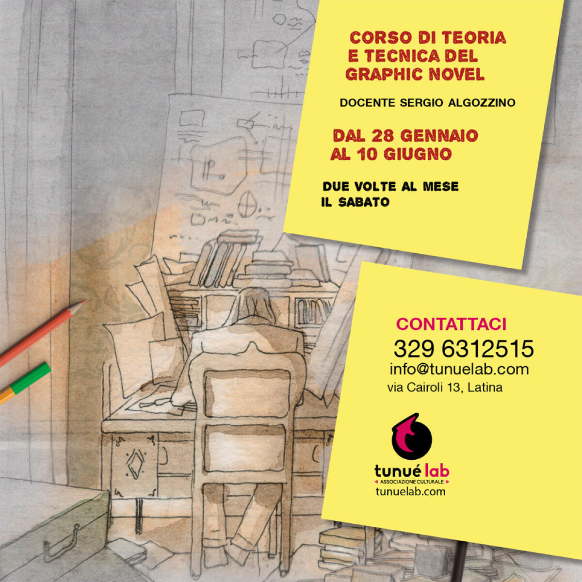 Teoria e tecnica del graphic novel: questo sabato a Latina una Masterclass gratuita. - 