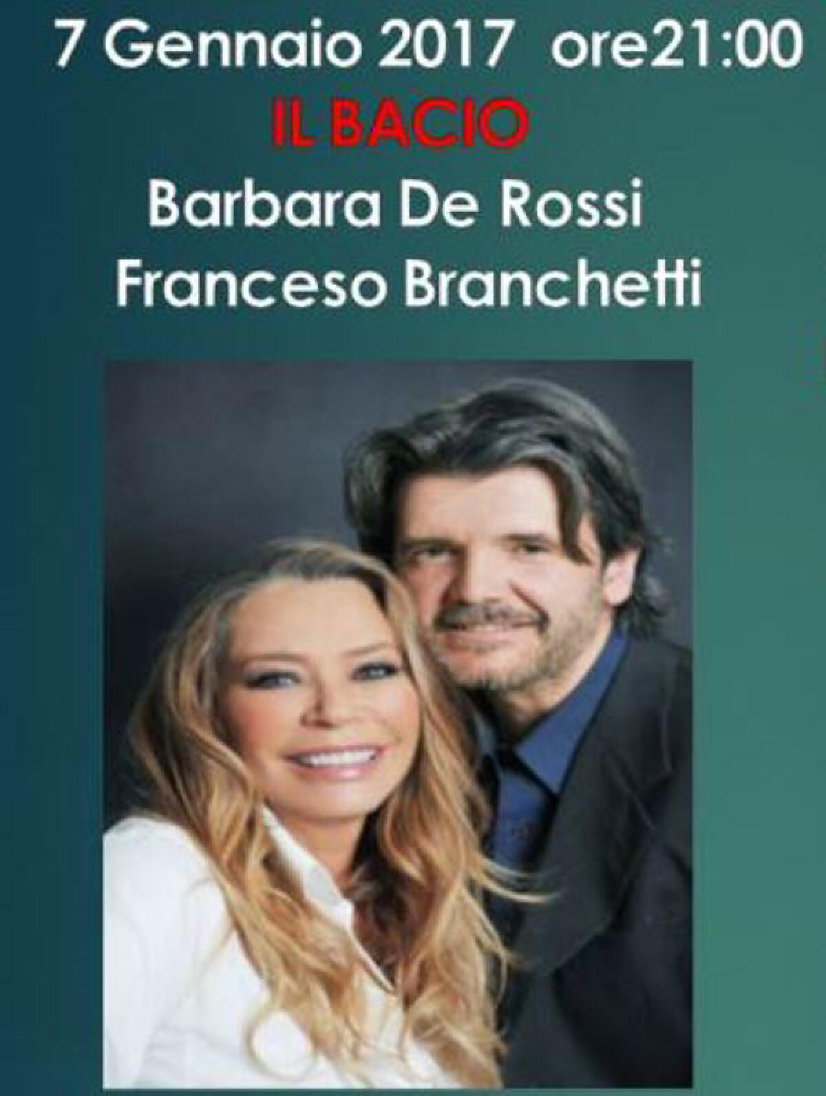 Il Bacio con Barbara de Rossi in scena al "Fellini"di Pontinia - 