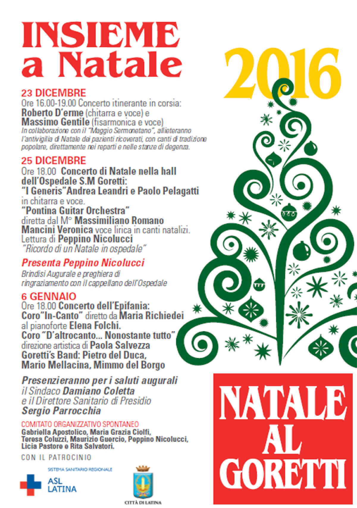 LATINA - “Natale in musica al Goretti”, il 6 gennaio "Concerto dell’Epifania". - 