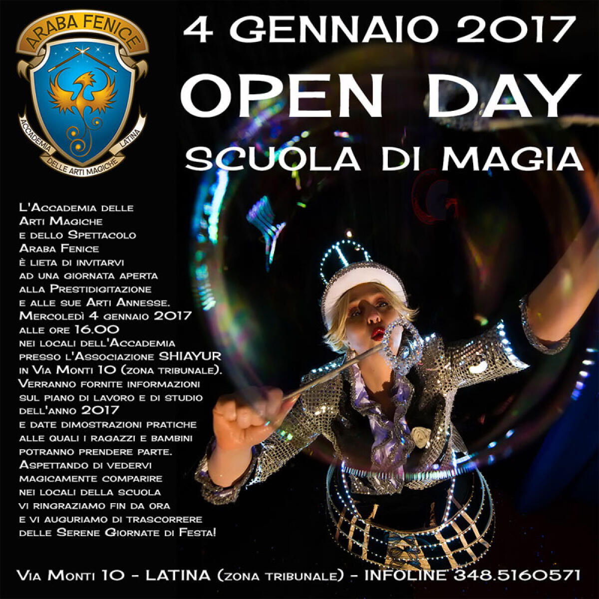 Apre a Latina la prima Accademia delle Arti Magiche e dello Spettacolo. - 