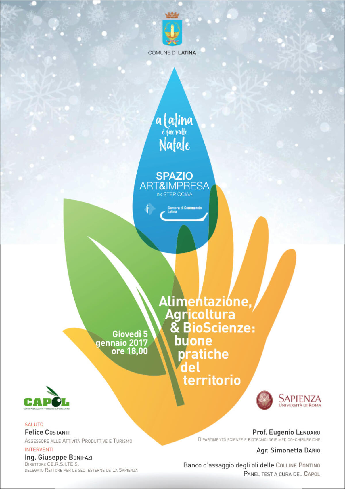 LATINA – Questo giovedì il convegno “Alimentazione, Agricoltura & Bioscienze”. - 