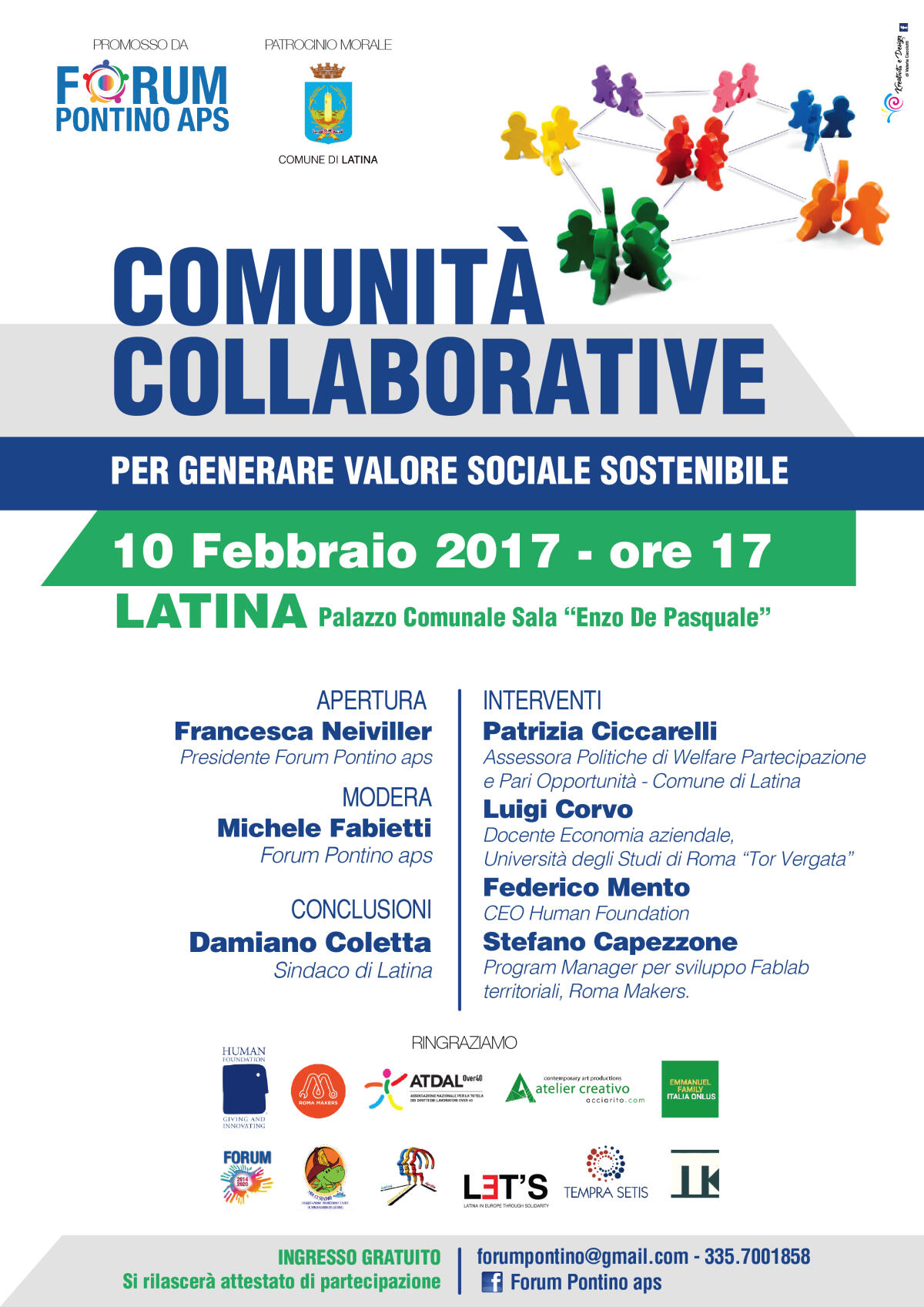 LATINA - Oggi il seminario del Forum Pontino “Comunità collaborative per generare valore sociale sostenibile”. - 