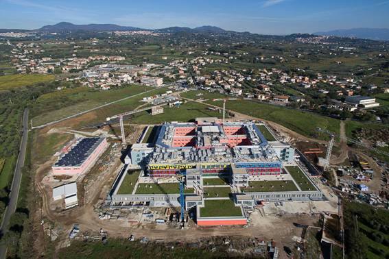 L'ospedale dall'alto