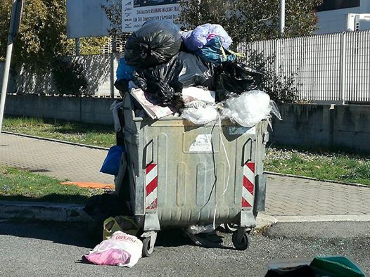 Il cassonetto di viale Europa