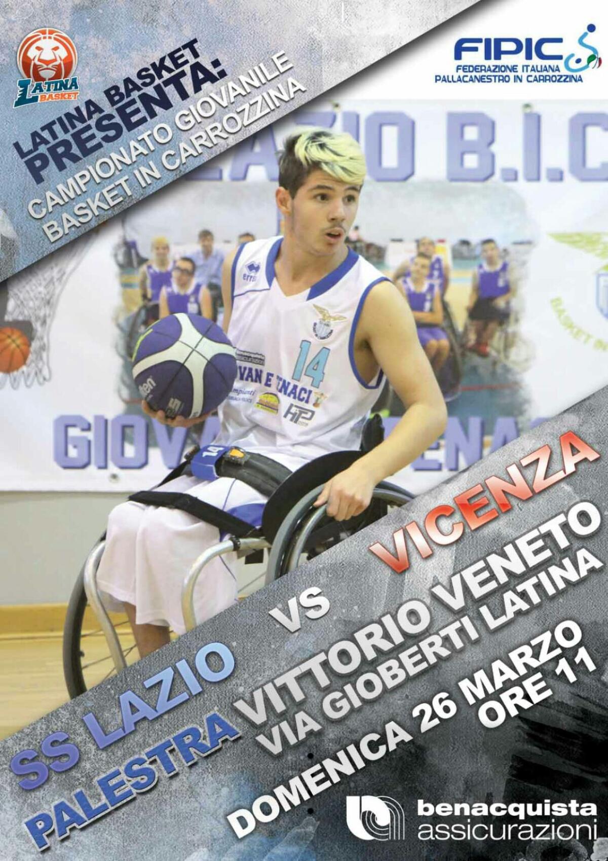 La magia del Basket in carrozzina domenica 26 marzo torna a Latina. - 