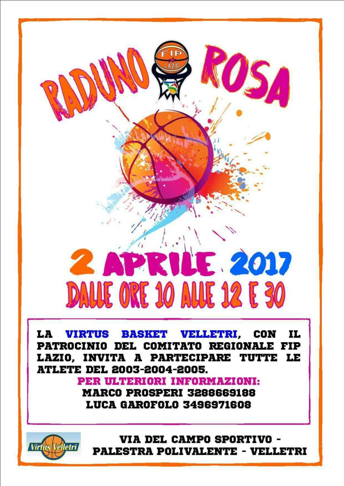 Raduno Rosa a Velletri con la Virtus Basket - 