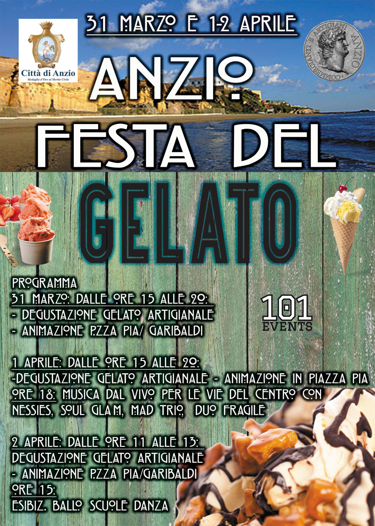 Ad Anzio nel fine settimana si svolge la Festa del Gelato - 
