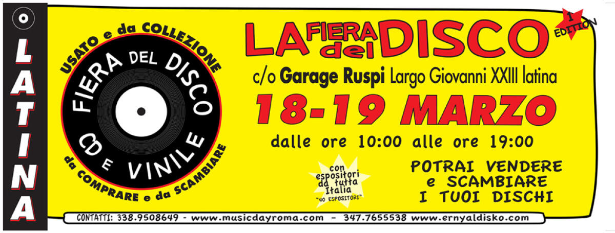 Per gli amanti del vinile, a Latina la “Prima Fiera del Disco” - 