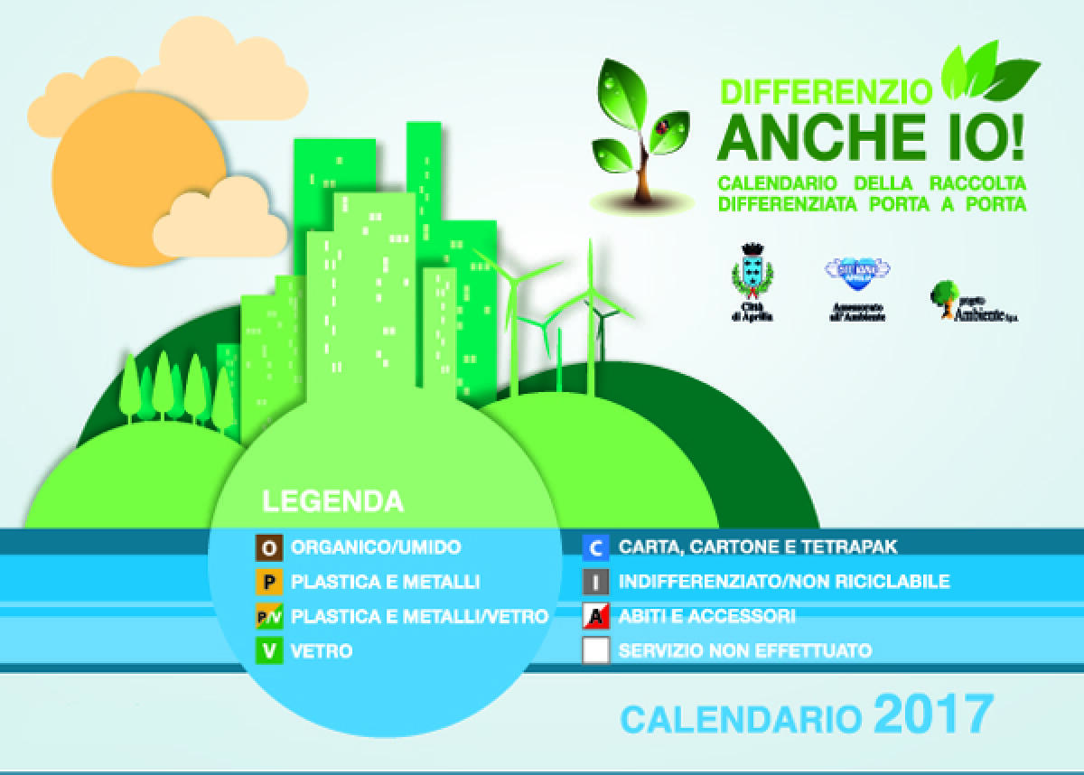APRILIA - Ecco i nuovi calendari della raccolta differenziata. Scarica e stampa il PDF. - 