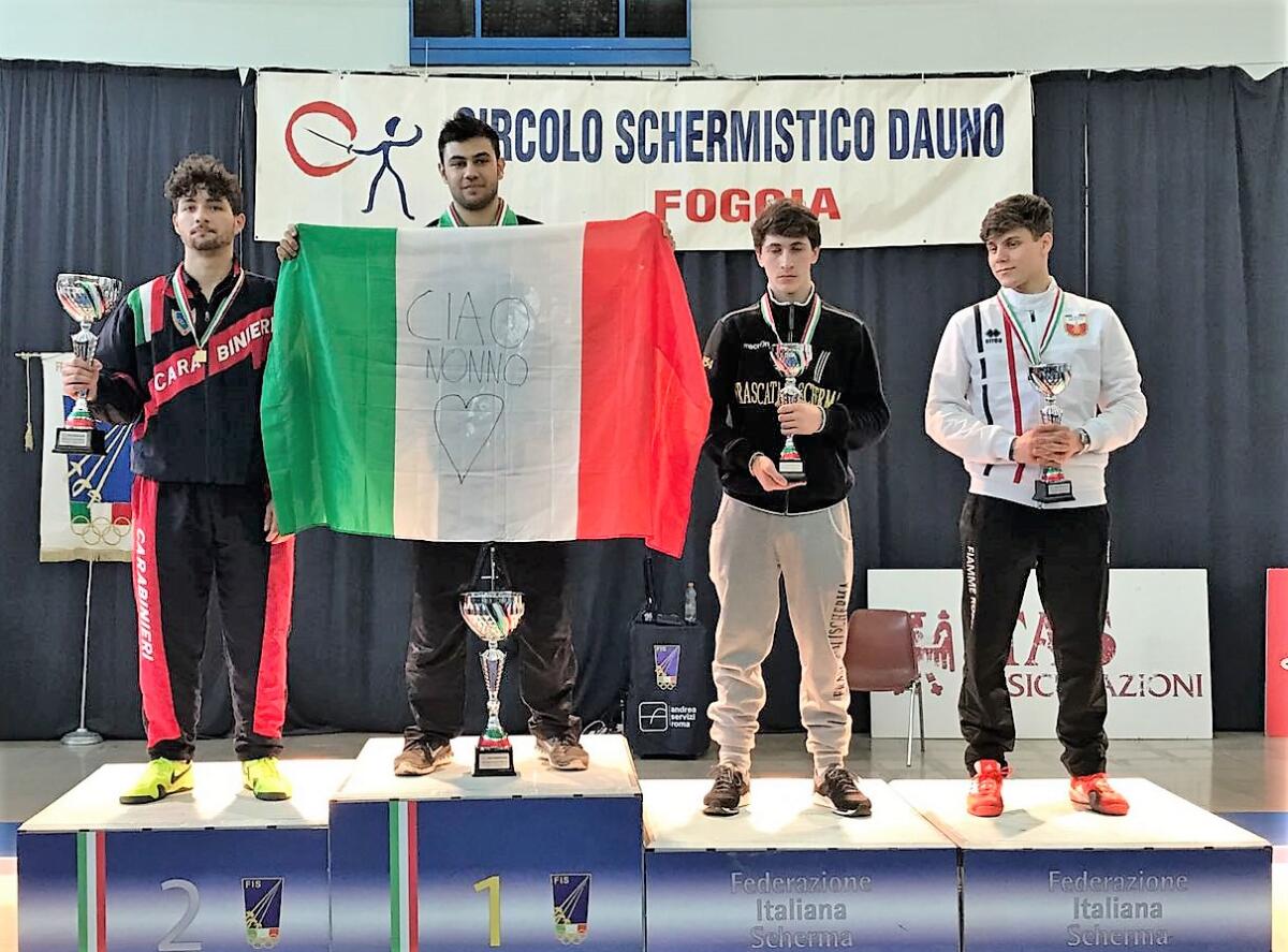 3 argenti e 3 bronzi per il "Frascati Scherma" ai Campionati italiani Under 23. - 