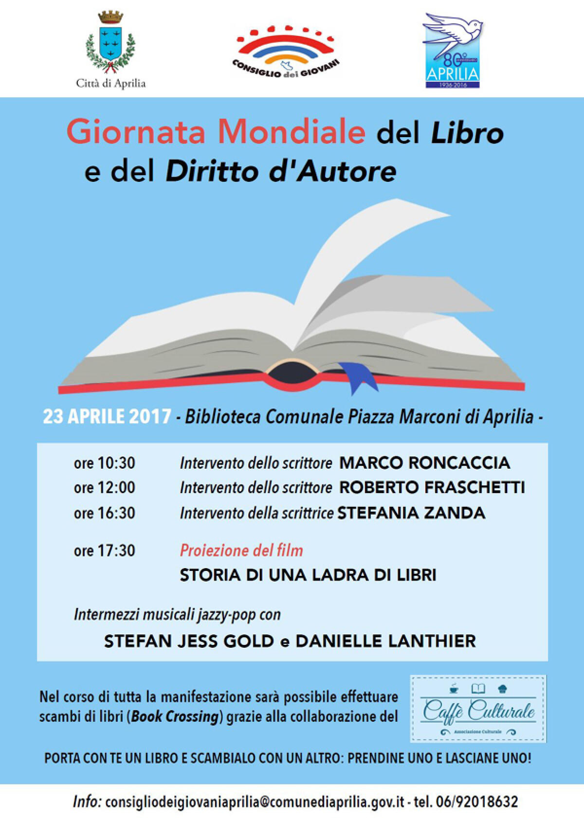 Giornata Mondiale del Libro: l'iniziativa del Consiglio Comunale dei Giovani di Aprilia. - 