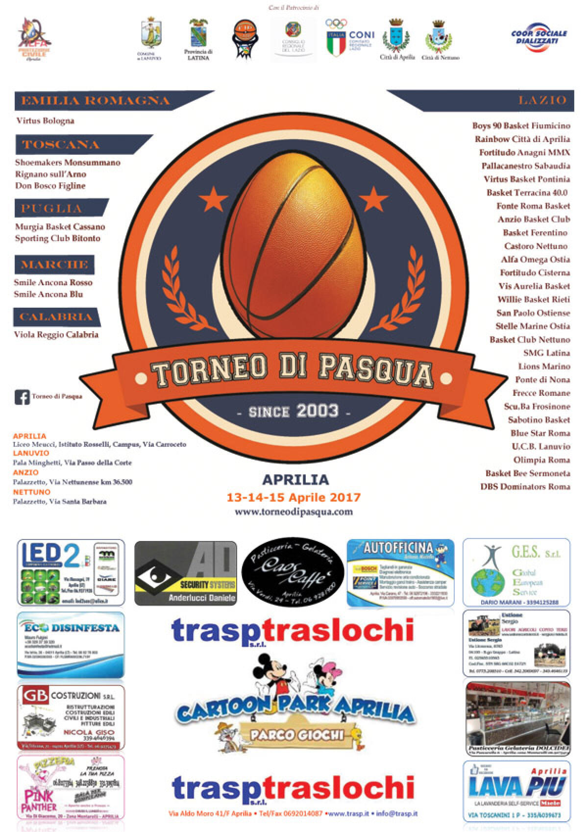 Basket, la Rainbow Città di Aprilia organizza il "Torneo Nazionale di Pasqua" - 