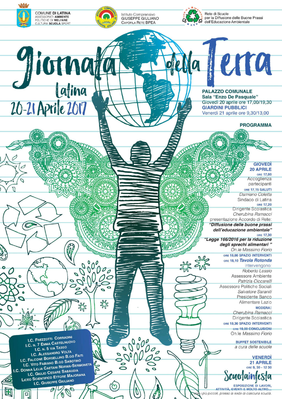 LATINA - Comune e scuole insieme per celebrare la “Giornata Mondiale della Terra”. - 