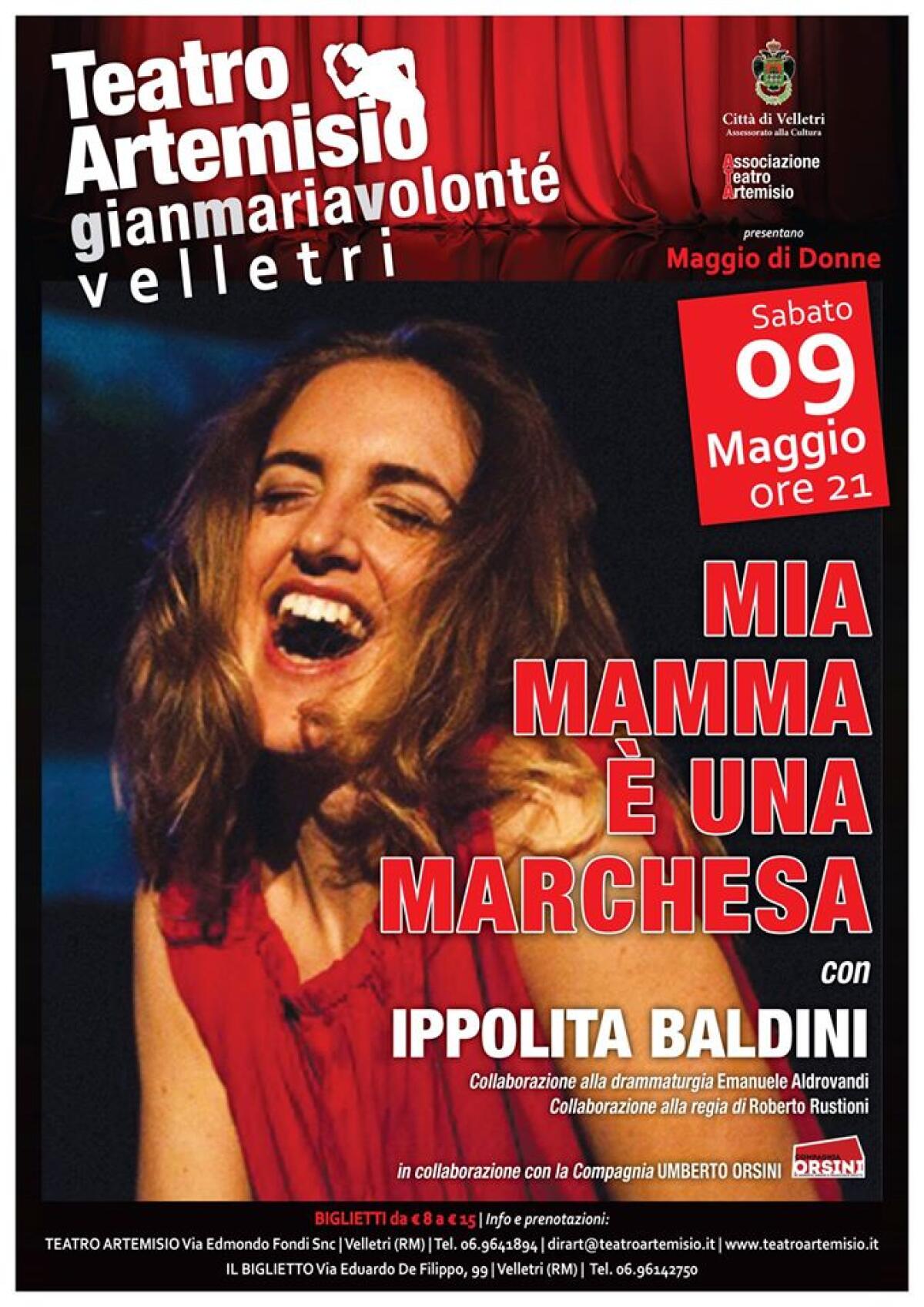 Al teatro Artemisio di Velletri il mese di maggio è dedicato alle donne - 