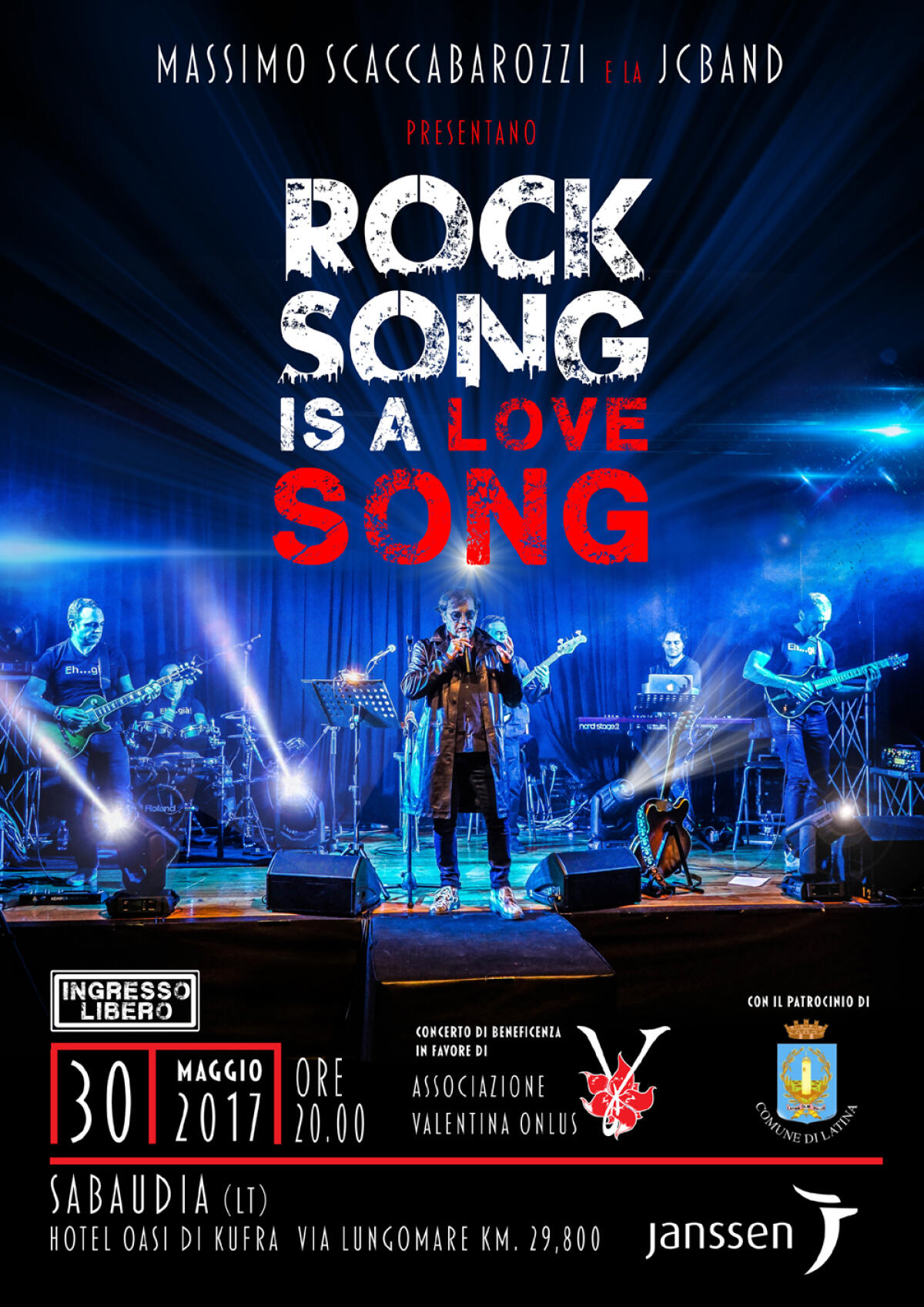 SABAUDIA - “Rock Song is a Love Song”: stasera concerto a favore di "Valentina Onlus". - 