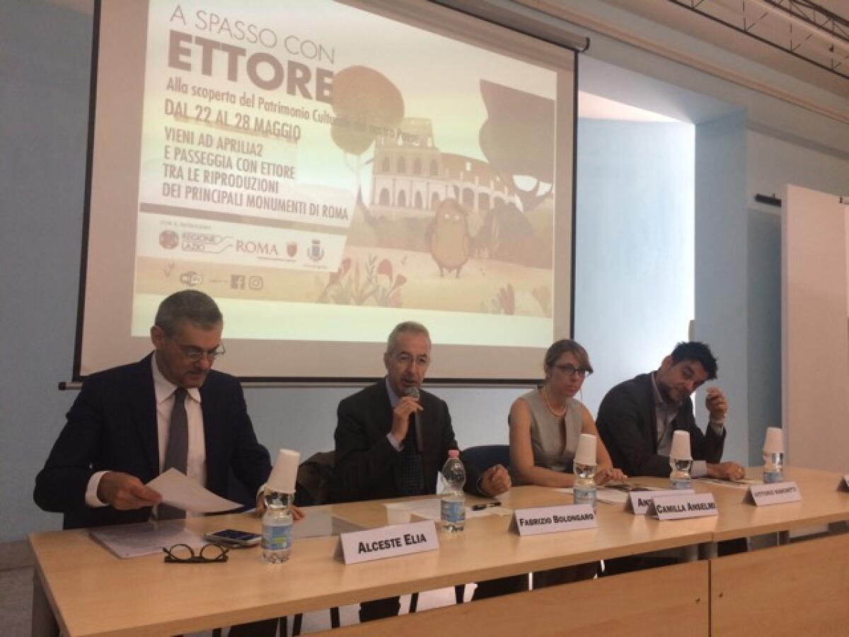 "A Spasso con Ettore", la storia dell'arte ad Aprilia si studia seguendo un piccolo riccio - 