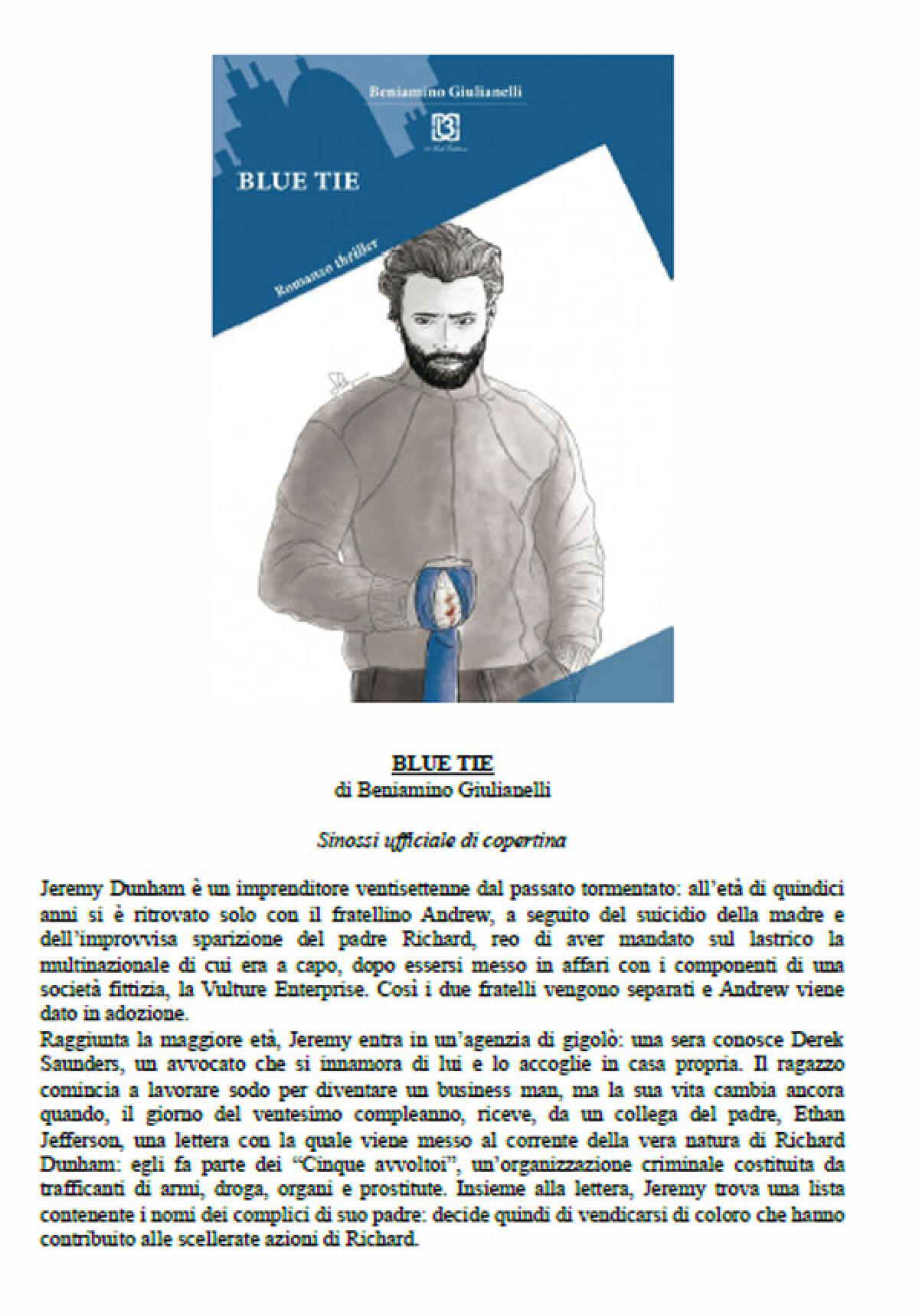 Anzio, oggi la presentazione di "Blute Tie" il libro di Beniamino Giulianelli - 