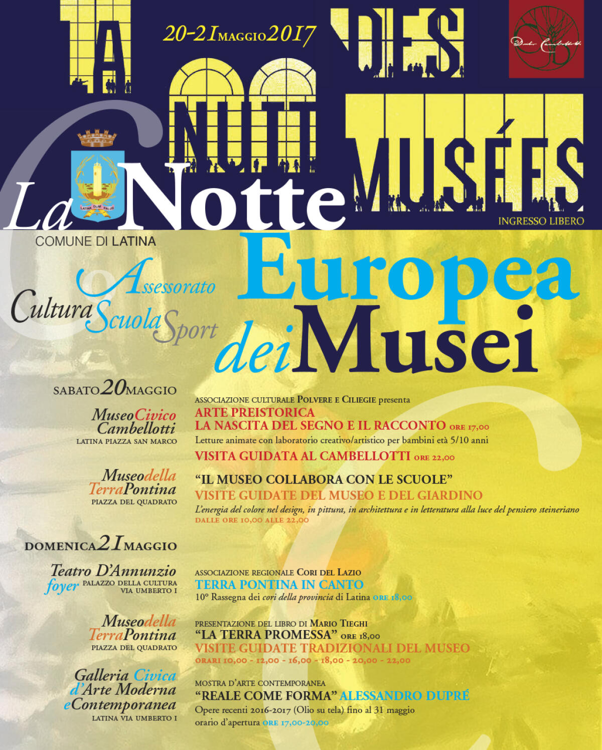 Anche Latina aderirà alla "Notte Europea dei Musei" - 