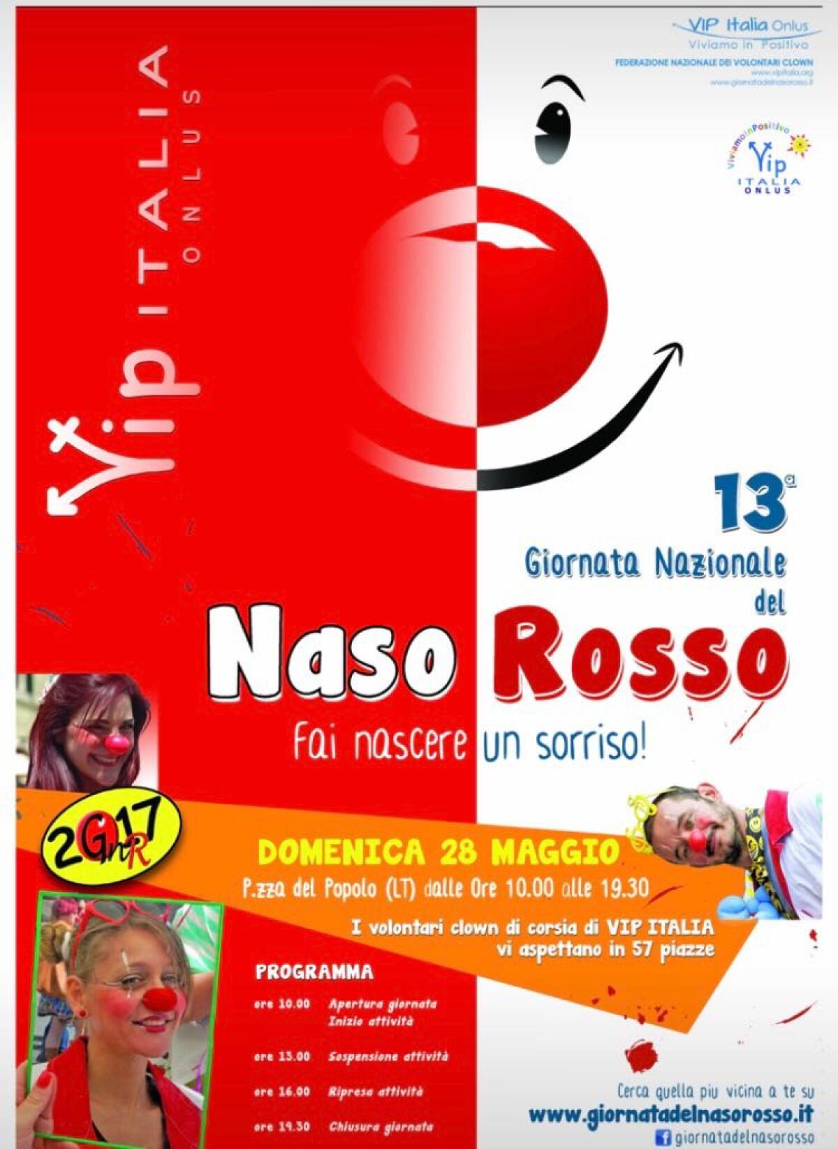 “Giornata Nazionale del Naso Rosso”: questa domenica evento in piazza a Latina. - 