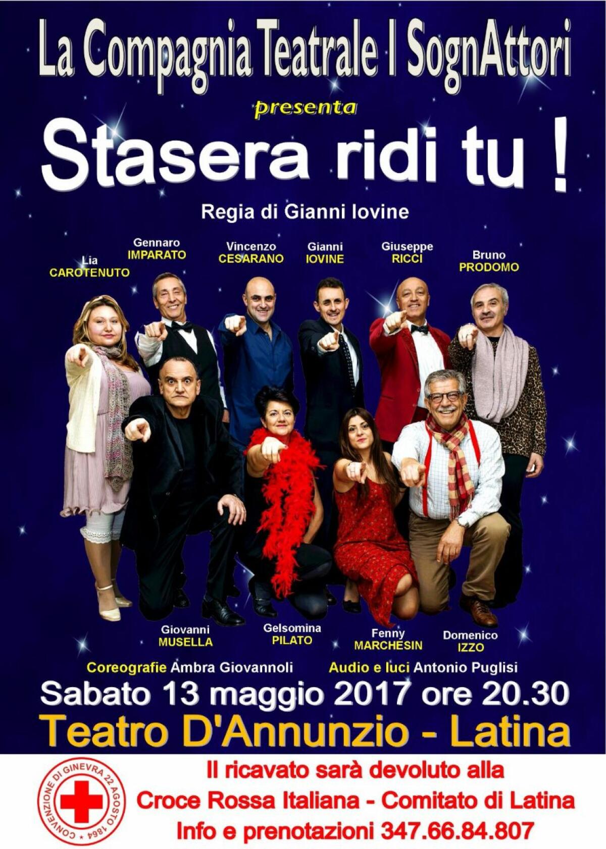 I SognAttori di Latina in scena per la Croce Rossa - 