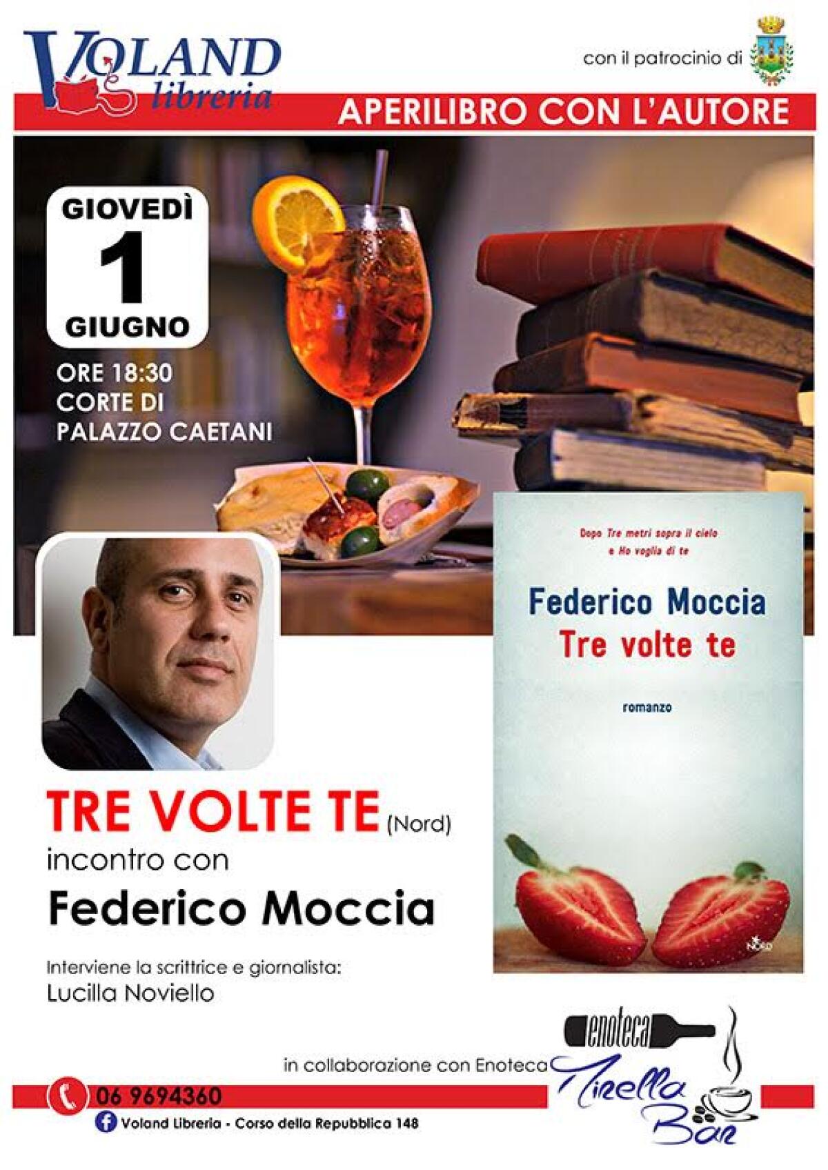 AperiLibro con l’Autore, a Cisterna incontro con Federico Moccia - 