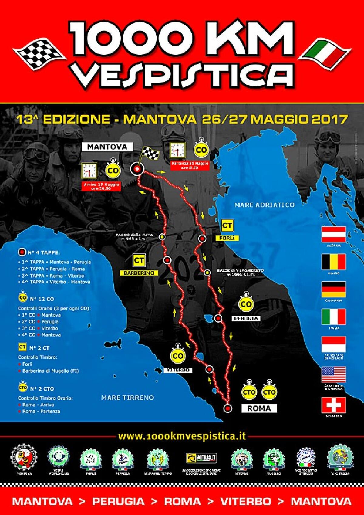 AUDAX 1000 Km Mantova a Roma, il Vespa Cluba Aprilia si prepara - 