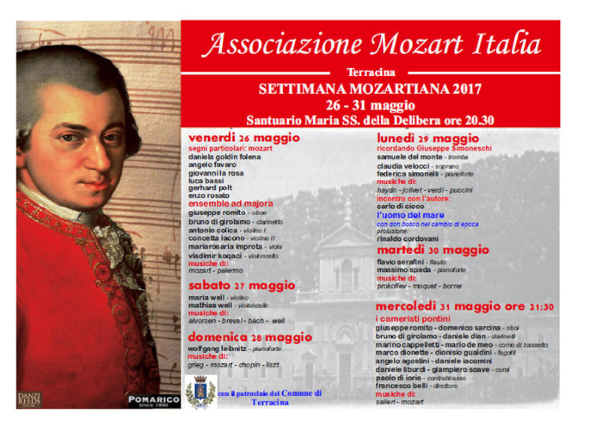 Torna a Terracina la Settimana Mozartiana - 