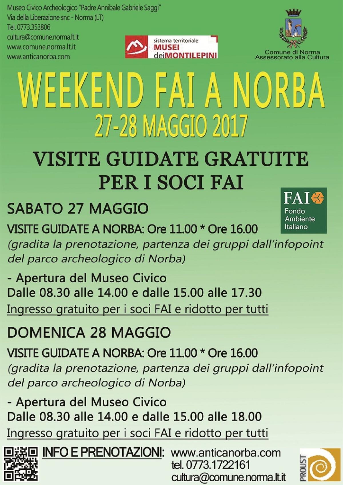 Weekend Fai presso il Parco Archeologico di Norba - 