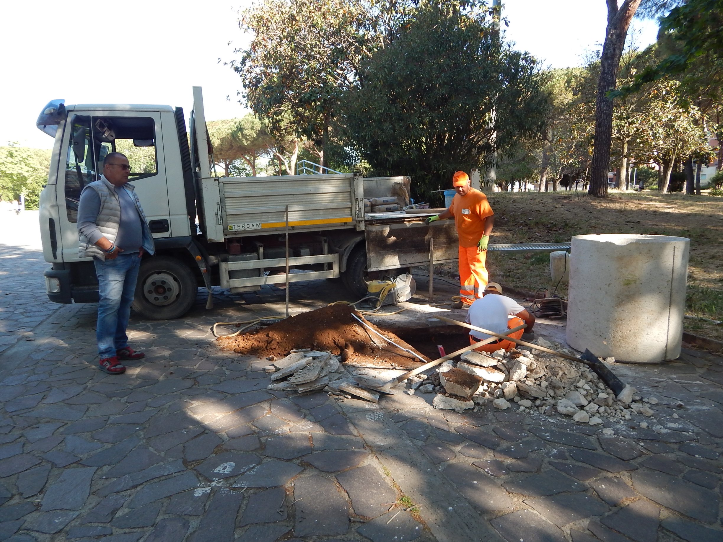I lavori iniziati oggi per il Monumento a Falcone e Borsellino