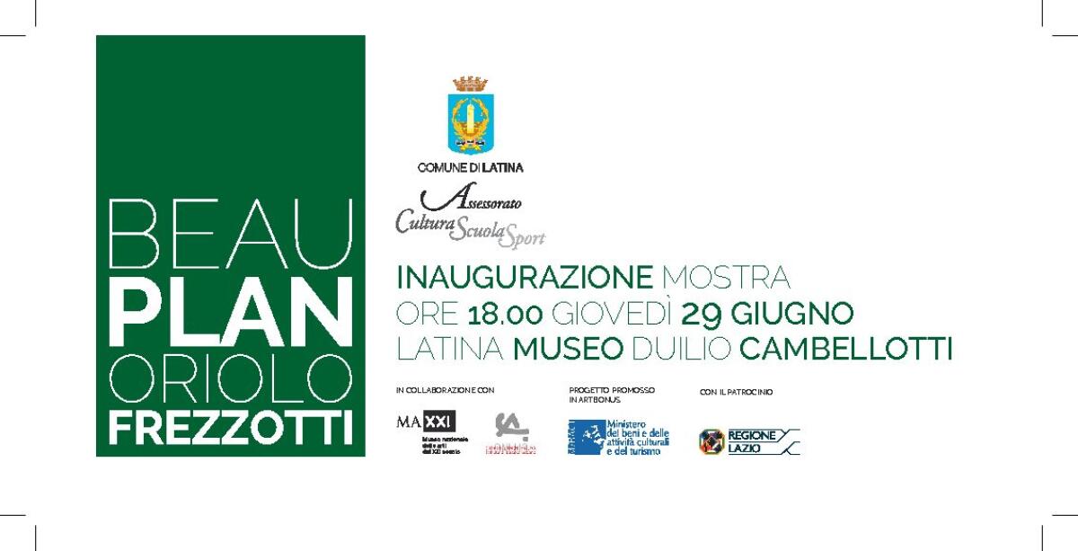 Latina, una mostra dedicata all'architetto e urbanista Oriolo Frezzotti - 