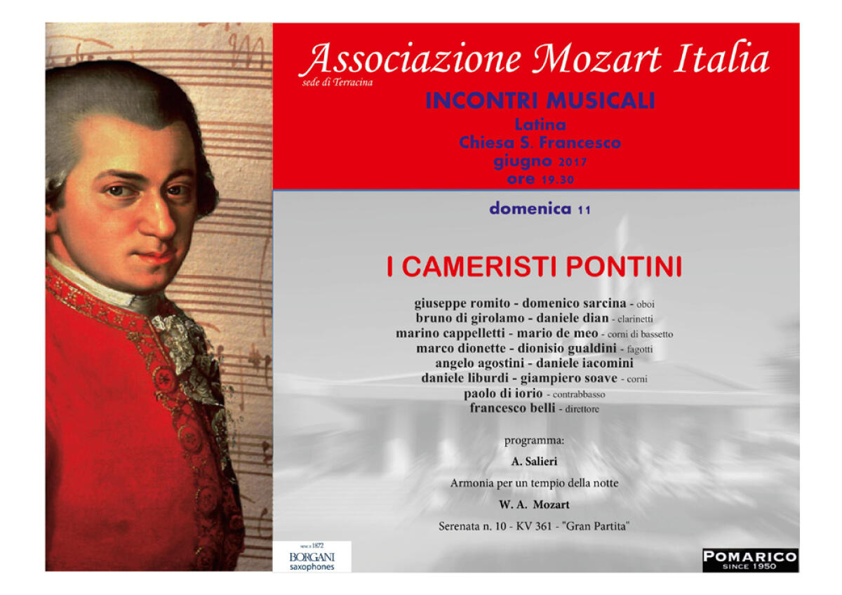 “Mozart Italia di Terracina”, l'incontro a Latina questa domenica - 