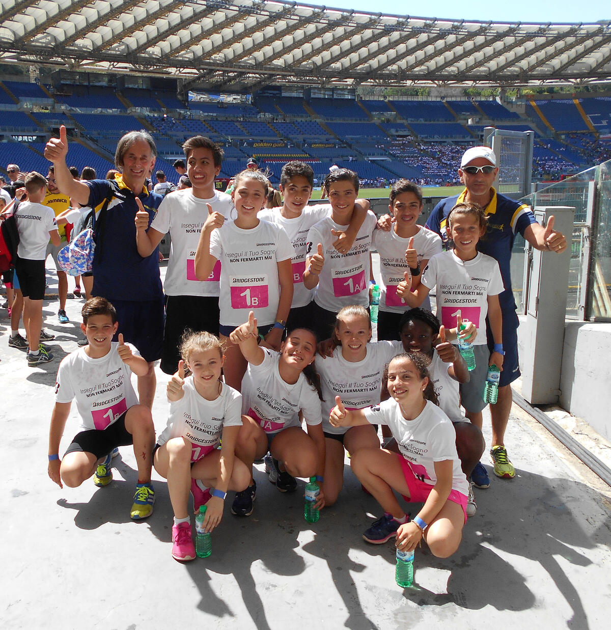 La Runforever Aprilia in scena allo Stadio Olimpico di Roma - 