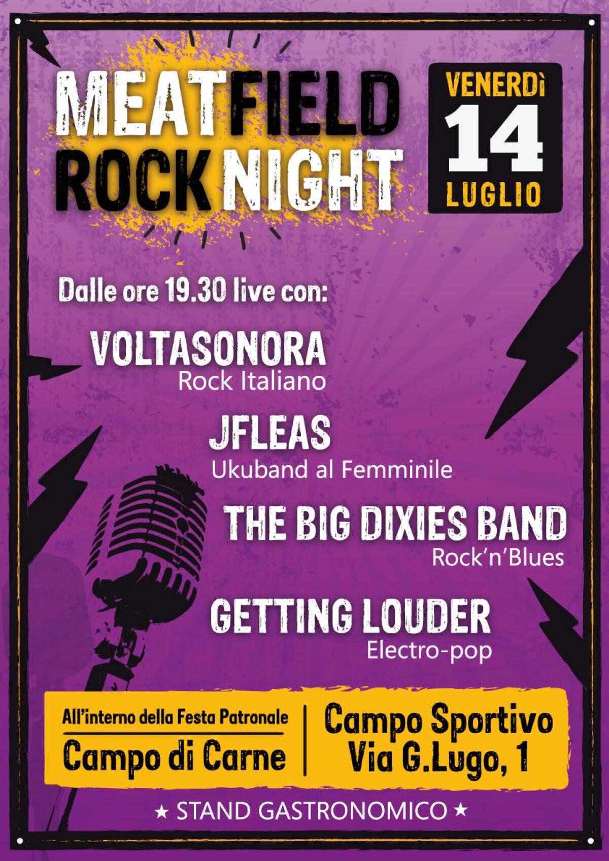 Aprilia, venerdì 14 luglio Campo di Carne suona rock - 