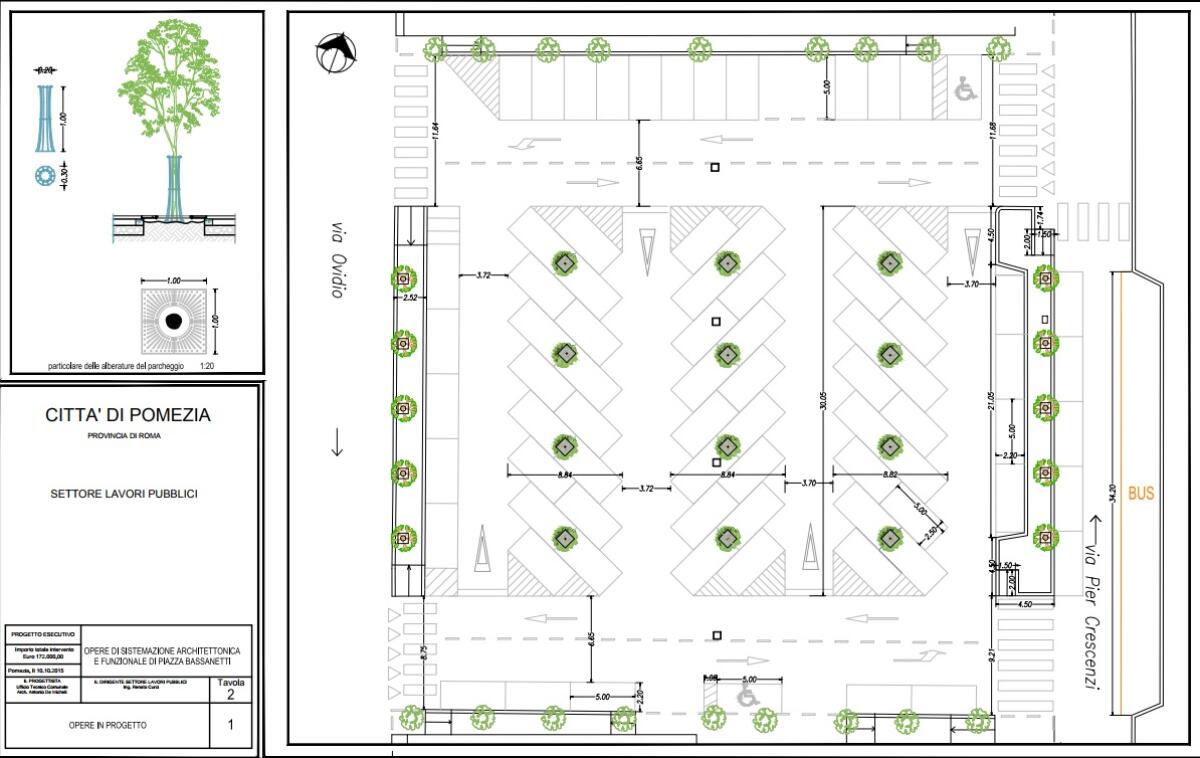 Pomezia, deliberato il progetto per la sistemazione di piazza Bassanetti - 
