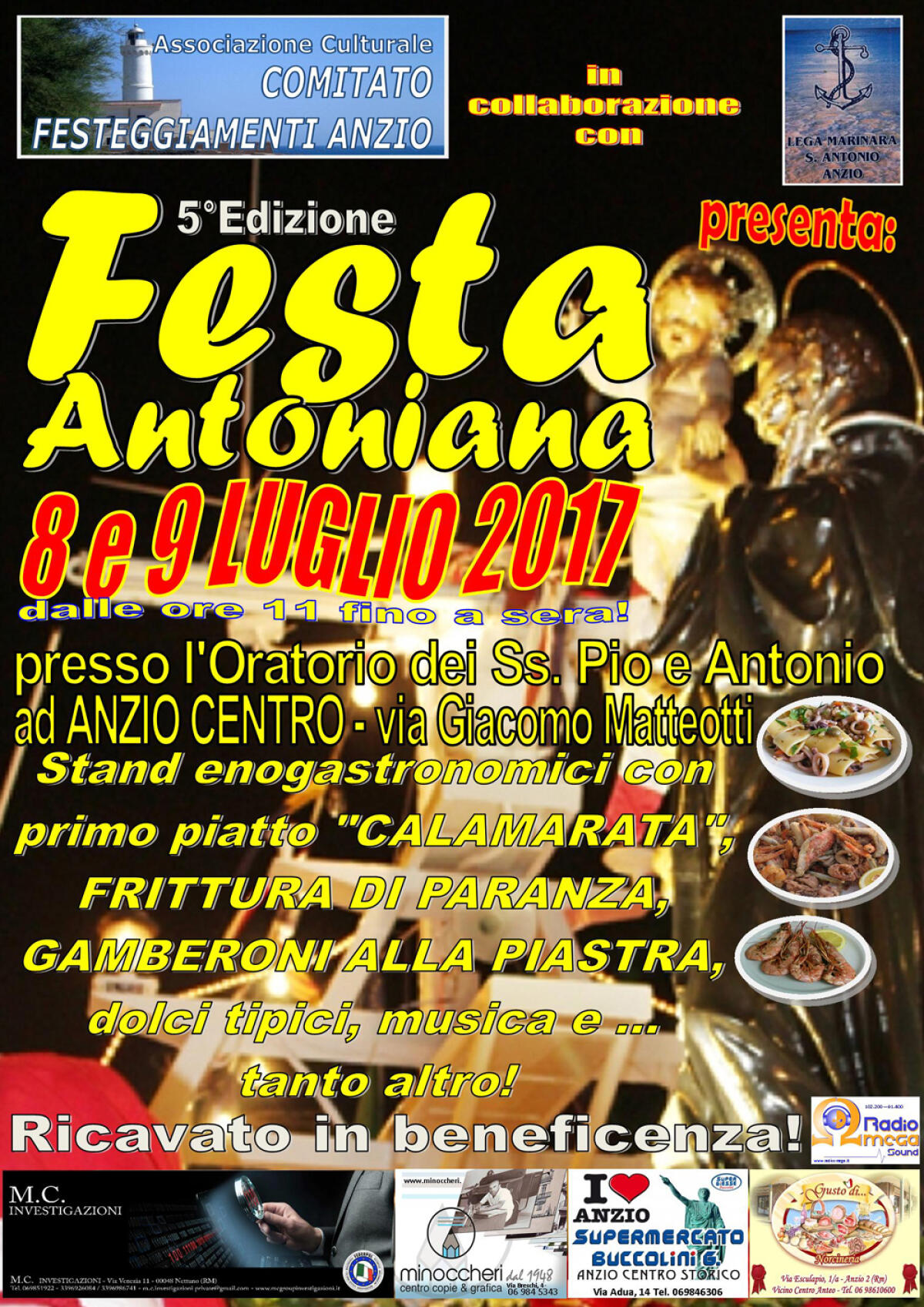 La “Festa Antoniana” chiude i festeggiamenti patronali ad Anzio. - 