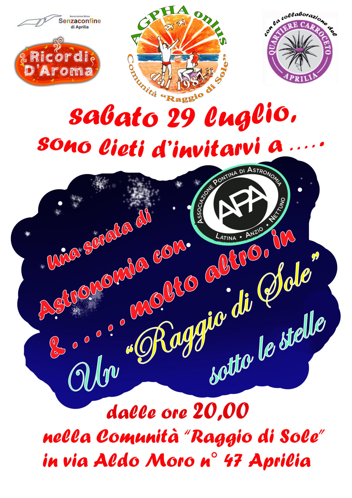 Aprilia - Un "Raggio di Sole" sotto le stelle - 