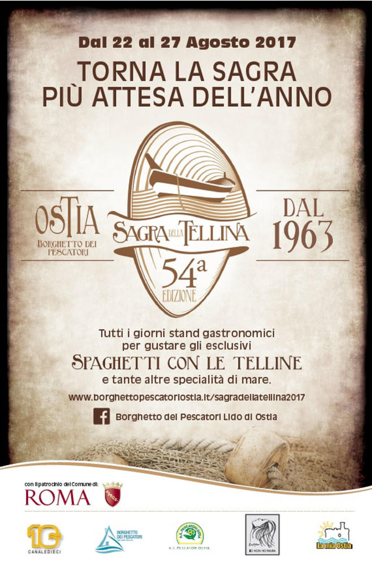 Nel Borghetto dei Pescatori di Ostia torna la "Sagra della Tellina". - 