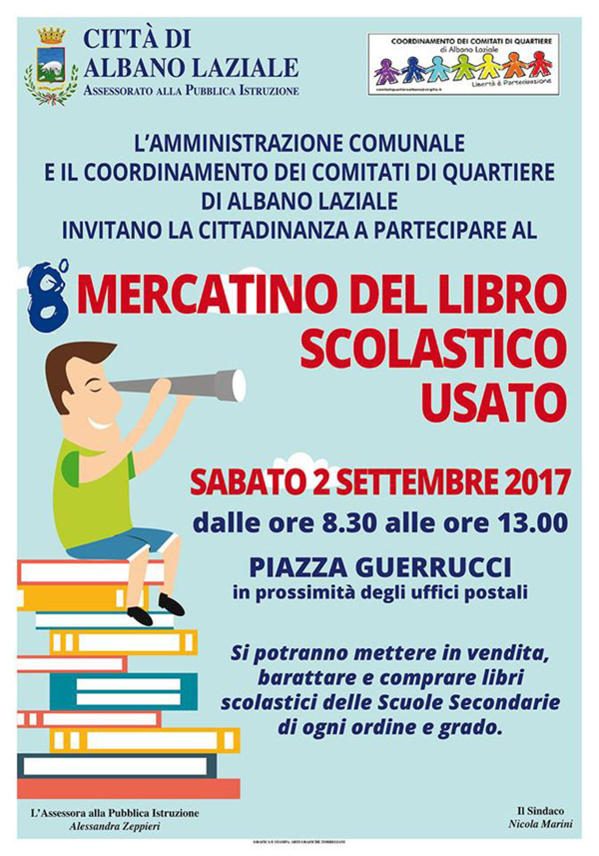Ad Albano torna il mercatino del libro scolastico usato - 