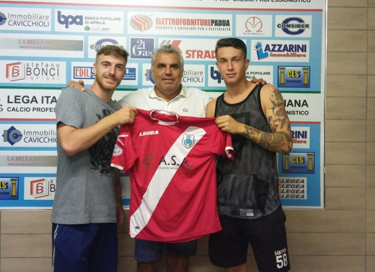 Calcio serie D, la Fc Aprilia ingaggia due nuovi giocatori: Damiano Sterpone e Gianmarco Valentini. - 