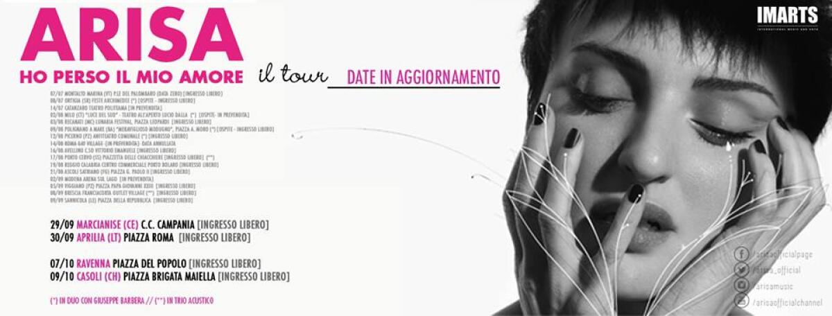 APRILIA - Festa di San Michele, ARISA in concerto il 30 settembre. IL PROGRAMMA - 