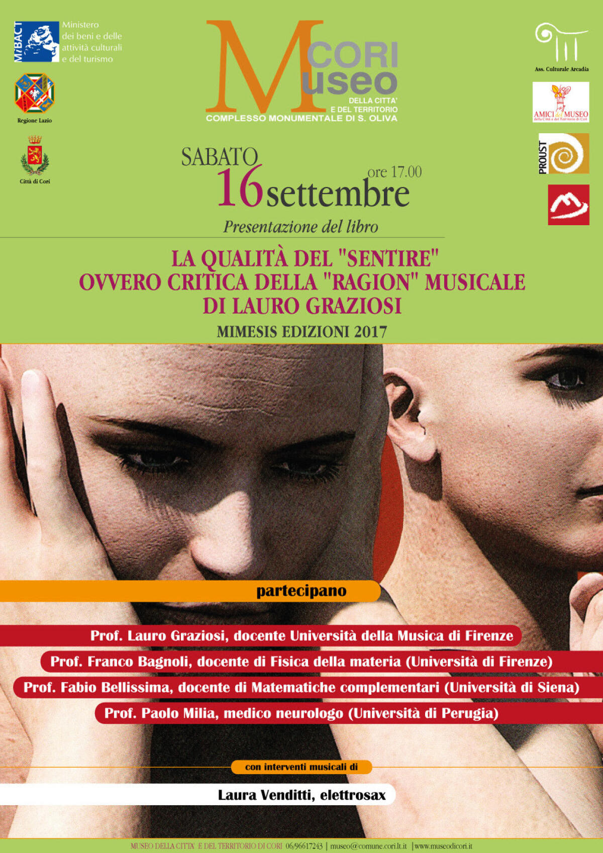 La qualità del sentire, la presentazione a Cori - 