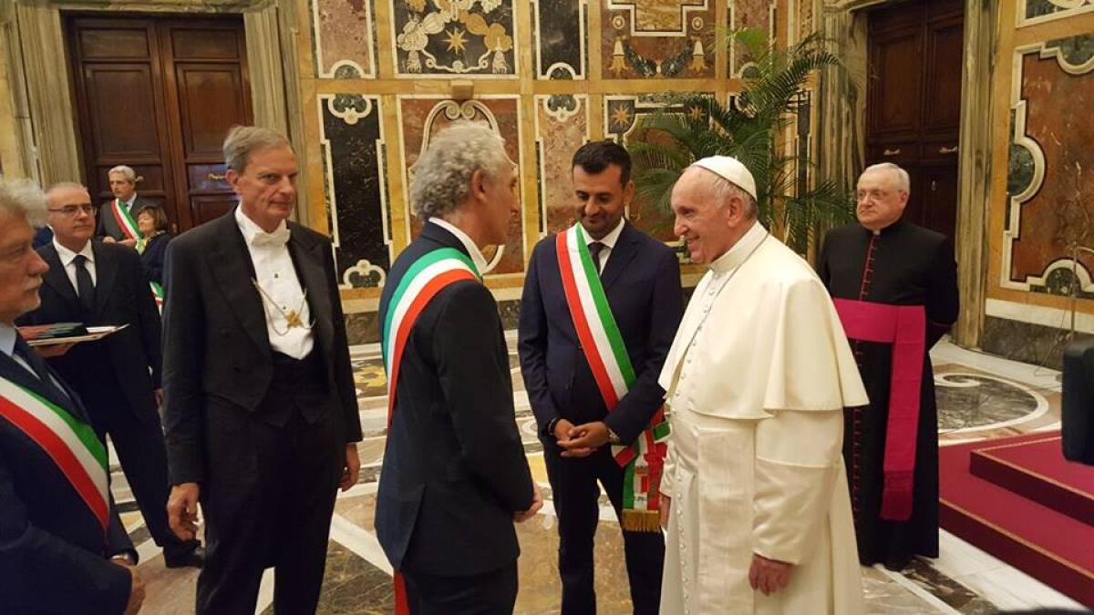 Il sindaco di Latina, Coletta, incontra Papa Francesco. L’atelier Acanthus esempio di buona pratica di accoglienza. - 