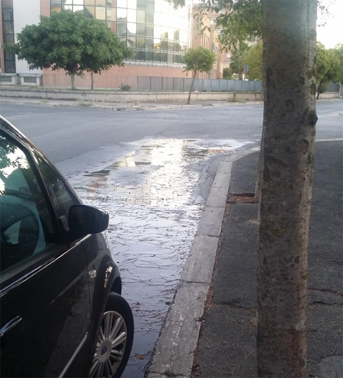 APRILIA - Perdita d'acqua in via Giustiniano - 