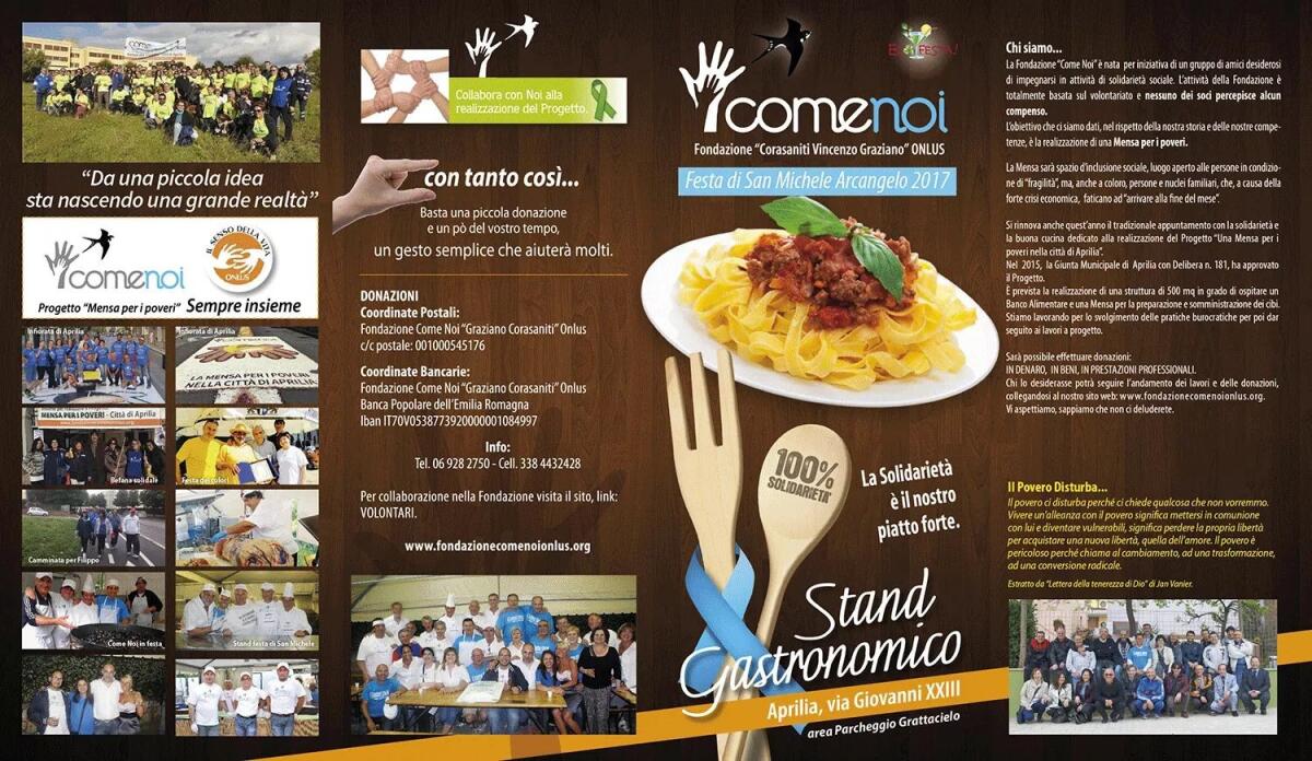 Alla Festa di San Michele il piatto forte è la solidarietà con la Fondazione "Come Noi" - 