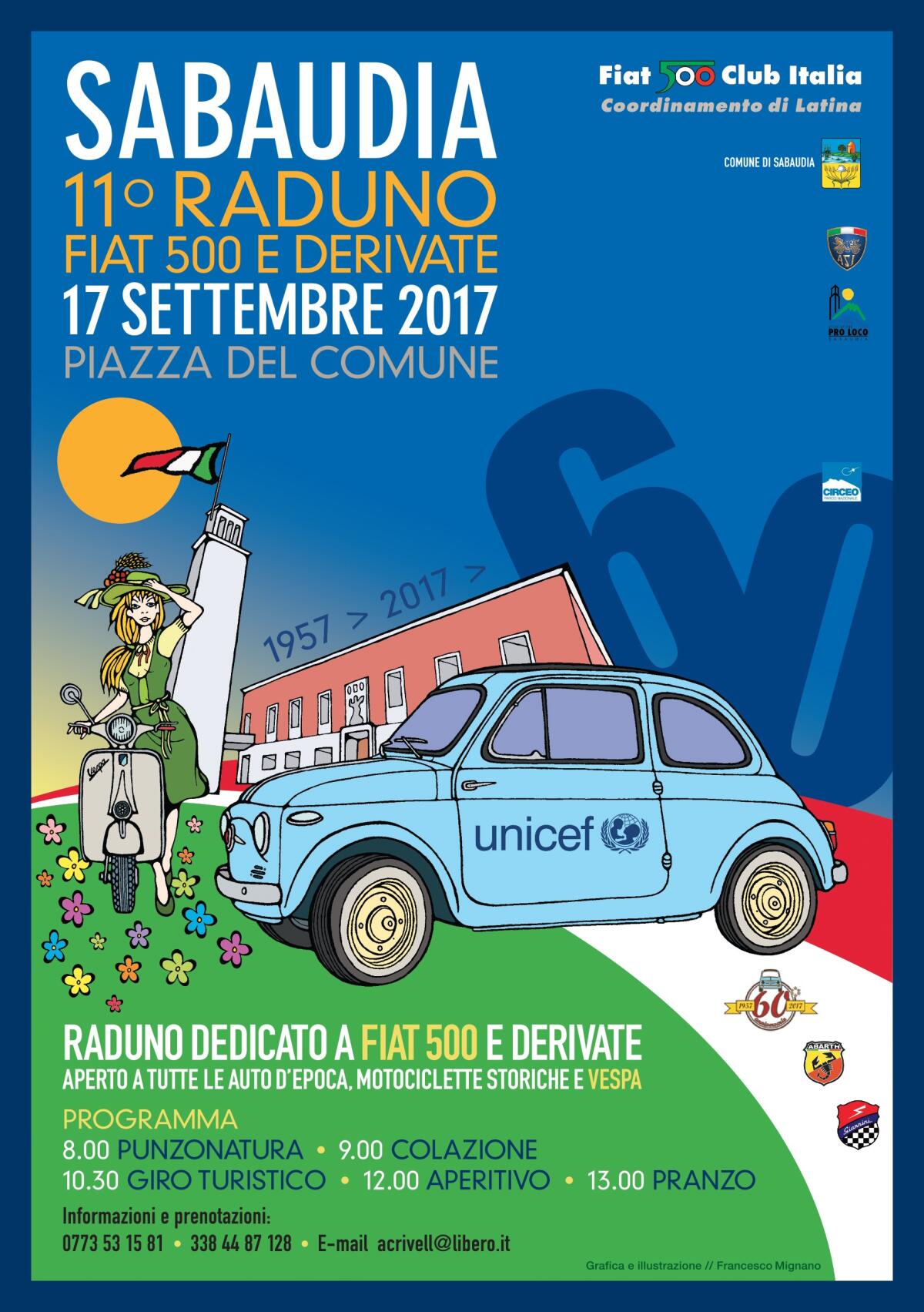 Torna a Sabaudia il raduno delle Fiat500 - 