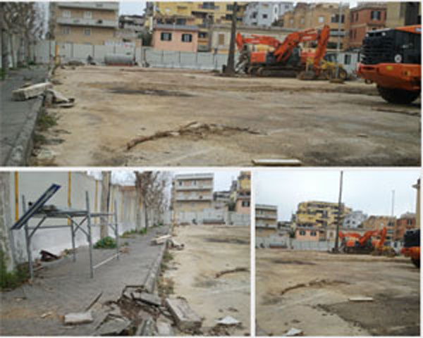 Una vecchia immagine del cantiere