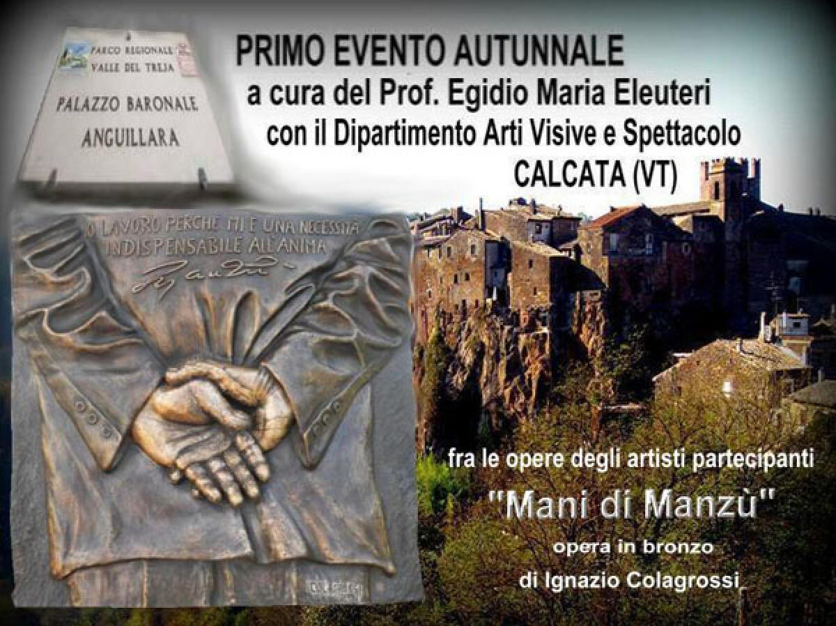 Un’opera dello scultore apriliano Ignazio Colagrossi in mostra a Calcata. - 