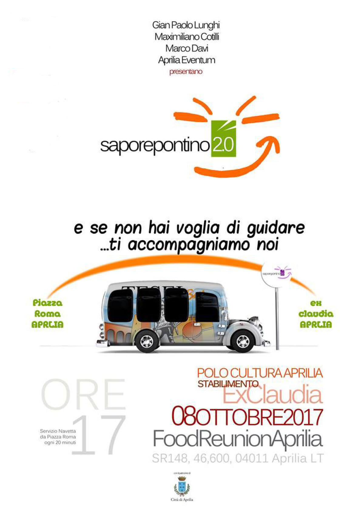 Aprilia, all'ex Claudia sbarca Sapore Pontino 2.0. Per l'occasione attivo un bus navetta - 