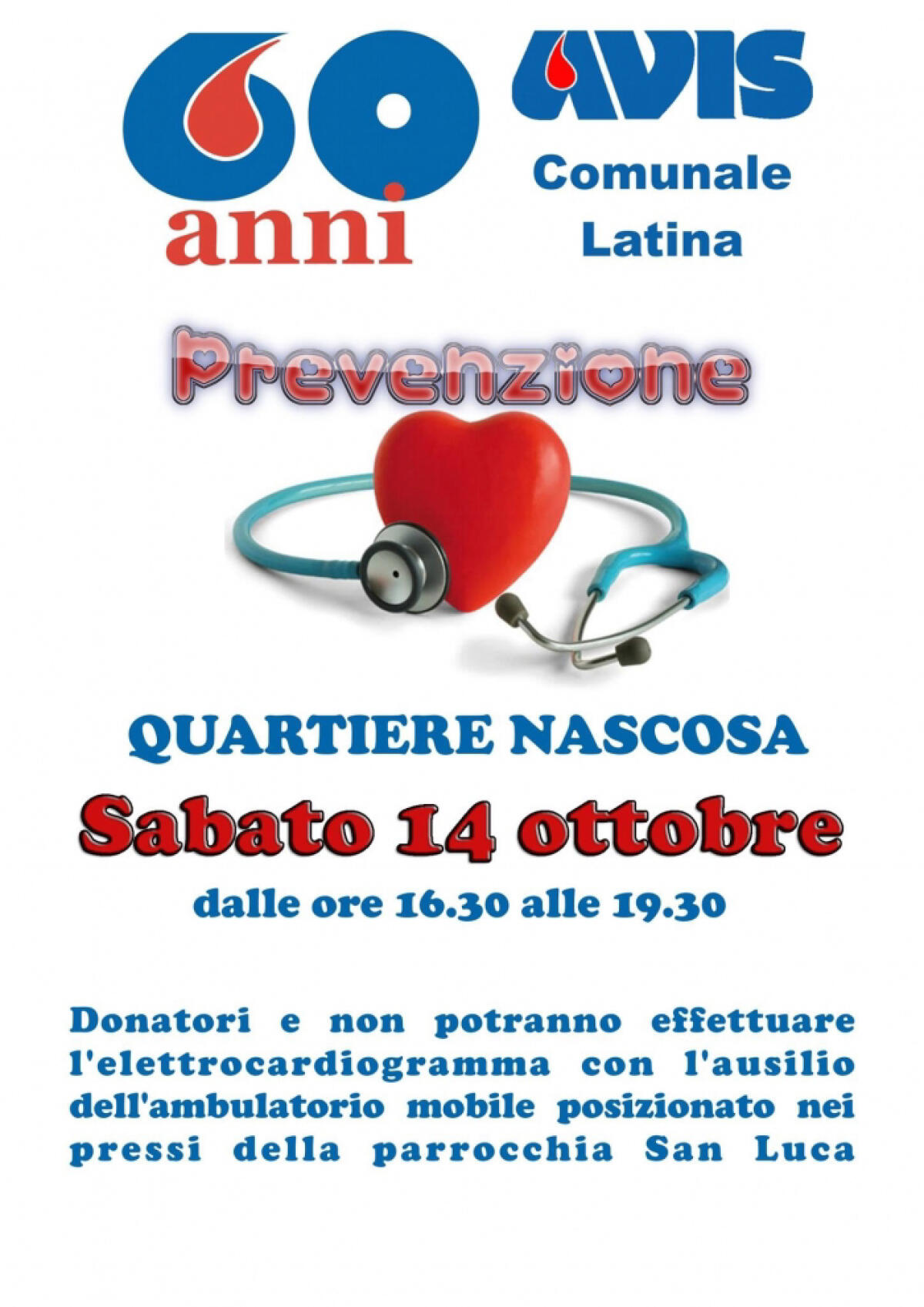 Elettrocardiogramma gratuito grazie ad una nuova iniziativa dell’Avis di Latina. - 