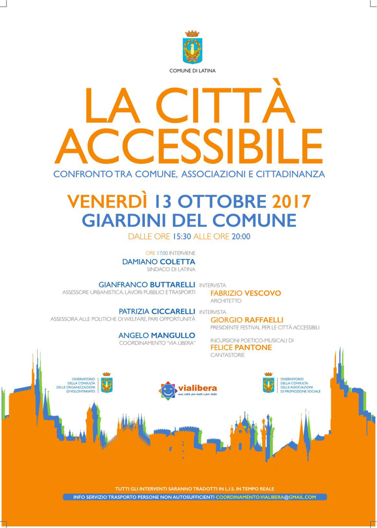 “Latina città accessibile”: Comune e associazioni a confronto - 